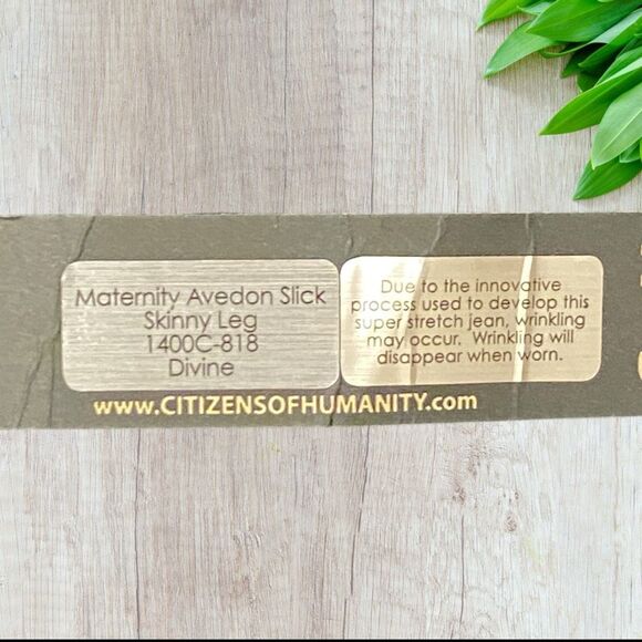 NWT Citizens of Humanity Maternity Jeans Ava Straight Leg Faith 26 - Picture 4 of 5